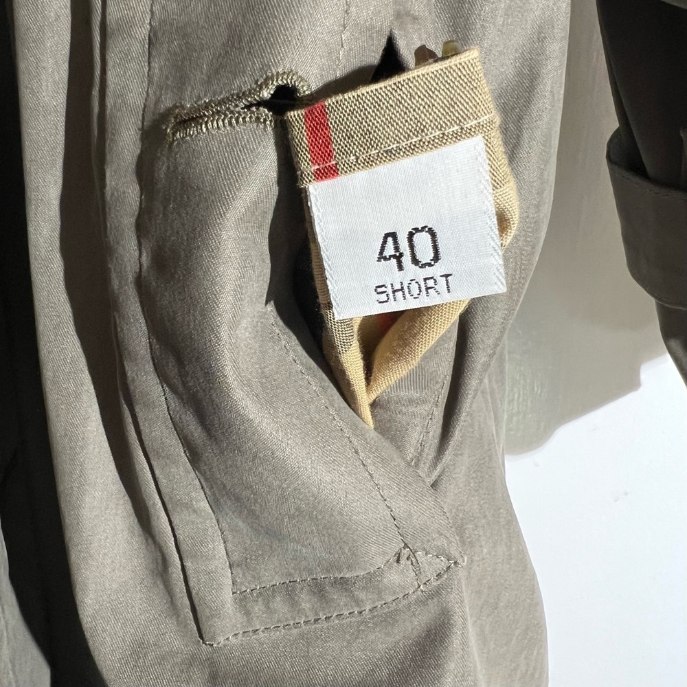 BURBERRY Double-Breasted Trench Coat with Removable Wool Lining EUC - Picture 4 of 16